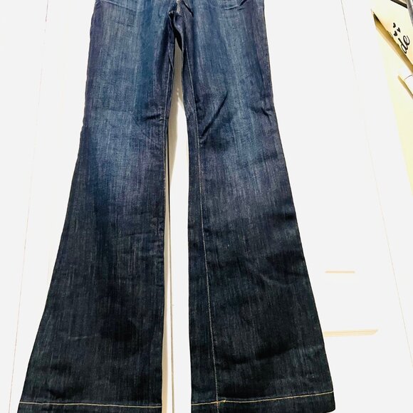 GAP Denim - GAP Long & Lean-NWT-Women's Mid Rise Flared Leg-Stretch-29/8 Long-Fitted Hip/Th